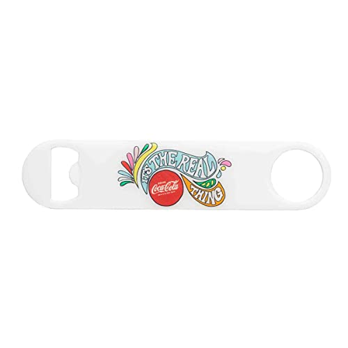 Tablecraft 11125 Coca-Cola Unity Collection "It's the Real Thing" Bottle Opener, 7-inch Length, Steel (Coated)