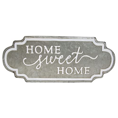 Foreside Home & Garden Sweet Home White Metal Wall Art