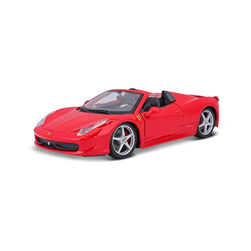 Maisto Bburago B18-26017 1:24 Scale Race and Play of The Ferrari 458 Spider Sports Car Die-Cast Model