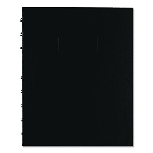 Rediform Blueline NotePro Quad & Ruled Notebook, Black, 9.25 x 7.25 inches, 192 Pages (A44C.81)