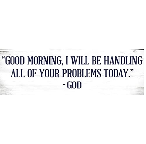 Carson Home 24304 Good Morning Message Bar, 8.5-inch Width, Wood