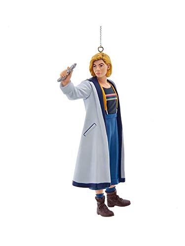 Kurt Adler DW1201 Doctor Who 13th Doctor with Sonic Screwdriver Hanging Ornament, 5-inch Height, Plastic