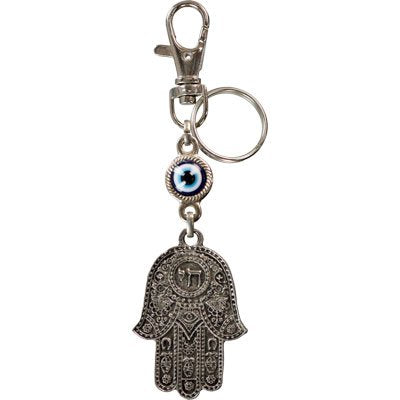 Kheops International Evil Eye Talisman Key Ring Fatima Hand