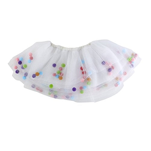 Creative Brands Stephan Baby My First Tutu Available in 5 Styles, Tulle with Floating Pom-Poms, Fits 6-12 Months