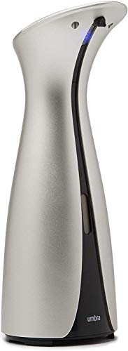 Umbra Otto 8.5oz (255ml) Automatic Hand Soap Dispenser for Kitchen or Bathroom, Nickel, 8.5 Oz