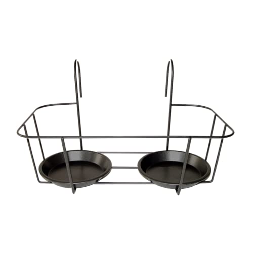 Esschert Design Balcony Double Pot Hanger, Metal