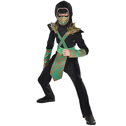 AMSCAN Ultimate Ninja Halloween Costume for Girls, Extra Large, with Included Accessories