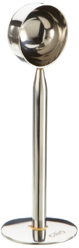 Frieling Cilio Premium Stainless Steel Coffee Measure with Pusher, Silver