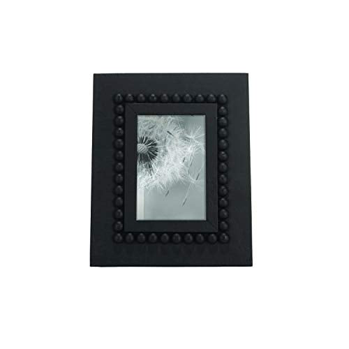 Foreside Home and Garden Black 4 x 6 inch Bead Decorative Wood Picture Frame, 60