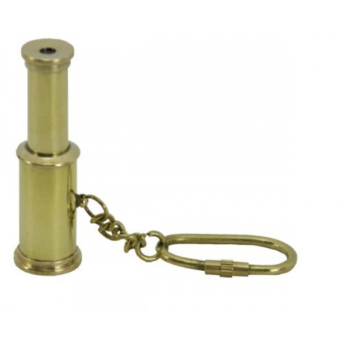 Moby Dick Specialties Brass Expandable Telescope Key Chain