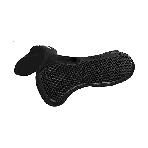 Acavallo Wither Free Hexagonal Gel Micropile Half Pad - Black