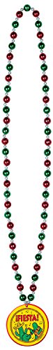 Beistle Beads with Fiesta! Medallion, 32-Inch, Multicolor