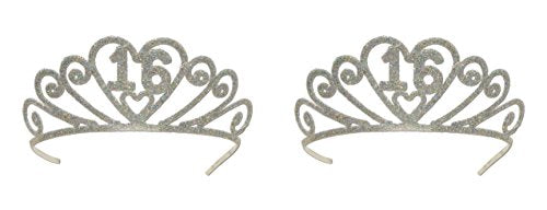 Beistle S60633-16AZ2 16 Tiara, Silver