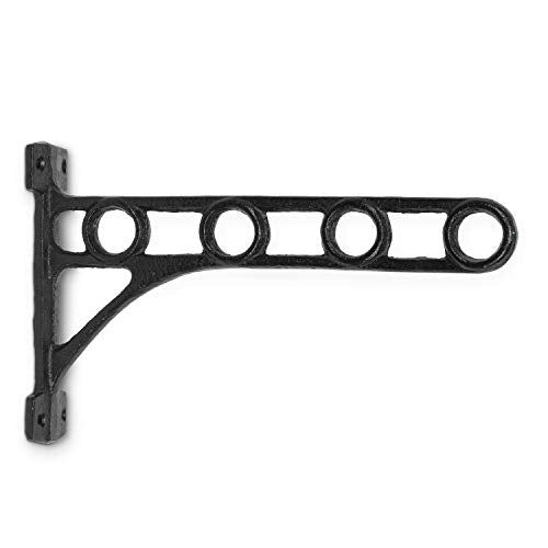 Abbott Collection  27-IRONAGE-484 Dowel Shelf Bracket, 11 inches L, Black