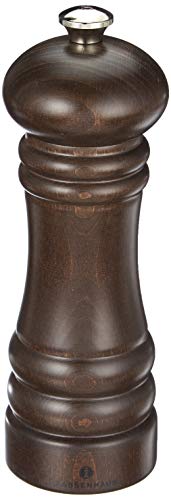 Frieling Zassenhaus Berlin Wood Salt Mill, Refillable Manual Salt Grinder, 7.1 Inches (Dark Stained)