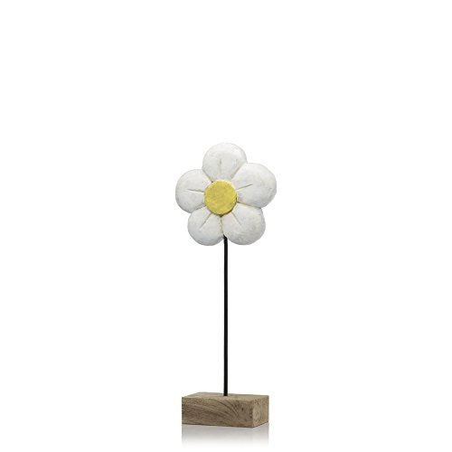 Modern Day Accents 7816 Margarita Small White Daisy on Stand