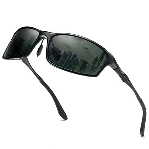 DUCO Polarized Sunglasses for Men 100% UV400 Protection Metal Frame Driving Men&