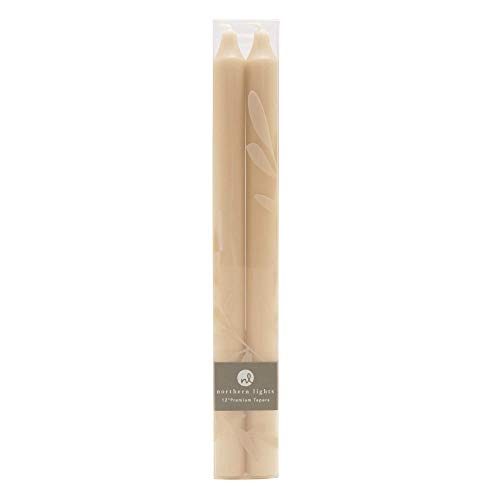 Northern Lights 12" Tapers 2 Pack (Tan)