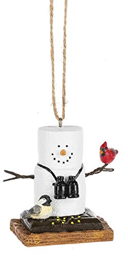 Ganz Midwest-CBK S'Mores Birdwatcher Holding a Cardinal Decorative Ornament