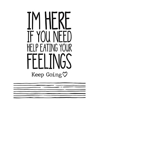 Carson Home 24920,Keep Going Collection "Eating Your Feelings" Greeting Card, 6.8 Height, Matte