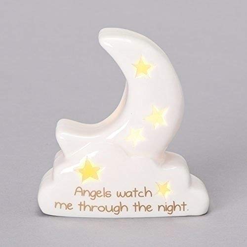 Roman 4.25"H LED MOON & CLOUD FIGURE SWEET DREAMS