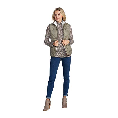 Mud Pie  Duncan Sherpa Vest (Large),Olive