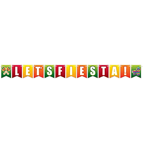 Beistle Let's Fiesta! Letter Banner- 1 pc.