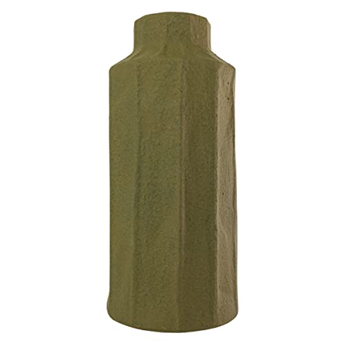 Foreside Home & Garden Matte Textured Green Stoneware Vase