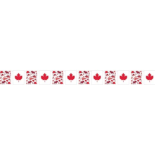 Amscan Canadian Pride Plastic Flag Banner | 22&