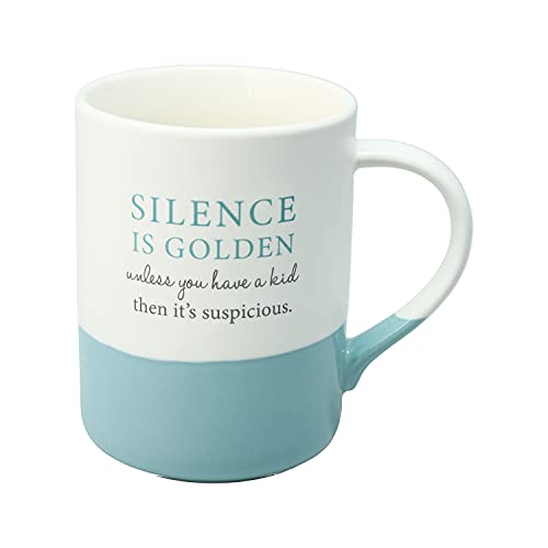 Pavilion - 18 oz Large Coffee Cup Mug - Silence Is Golden Unless You Have A Kid Then It&