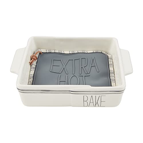 Mud Pie Baking Dish and Pot Holder Set, 100% Silicone