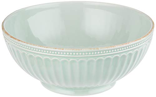 Lenox French Perle Groove Serve Bowl, Ice Blue