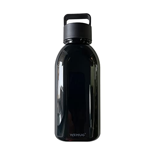 WEMUG Water Bottle, 33.8 fl oz (1000 ml), Water Bottle (Ultra Lightweight, High Seal), Sports Bottle, Giant Black