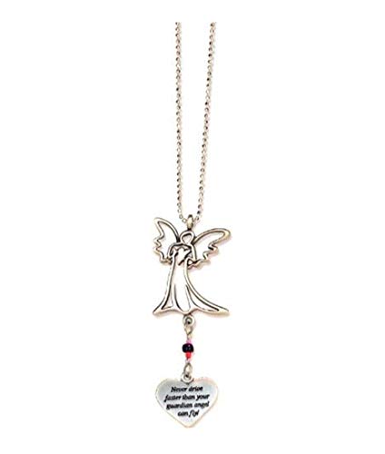 Cathedral Art KT230 Never Drive Faster Angel Ball Chain Car Charm