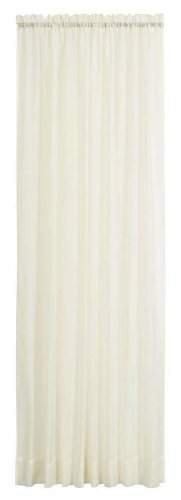 Belle Maison Stylemaster Splendor Batiste Rod Pocket Panel, 56" by 84", Beige