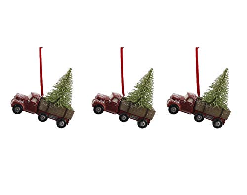Comfy Hour Winter Holiday Home Collection Resin Car Ornament, Set of 3