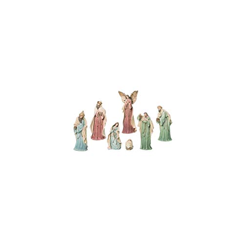 Valyria LLC Transpac M2106 New Age Nativity, Set of 7, 13.39-inch Height, Resin