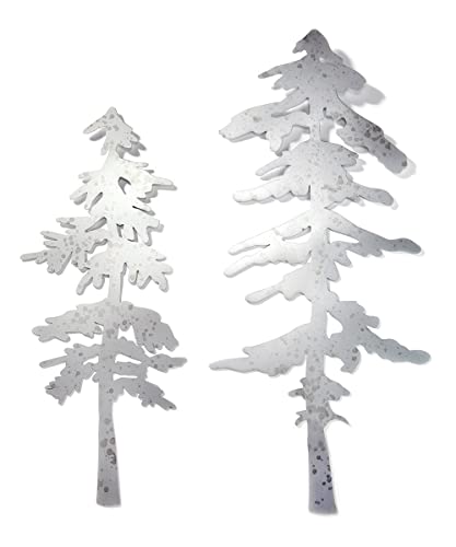 Giftcraft 683403 Christmas Tree Wall D√©cor, Silver, Set of 2, Metal