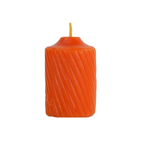 General Wax & Candle Co.. Pumpkin Scented Votive Candle, 2.25 Inch Height, 15-Hour Burning Time, Orange
