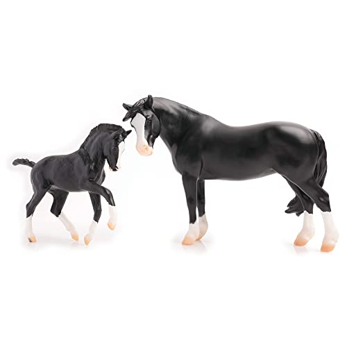 Breyer Horses Traditional Series Nistar Blazing Kansas LOM & GTF Blazing Ethel | 2 Horse Set | Horse Toy Model | 12.25" x 8" | 1:9 Scale | Model 