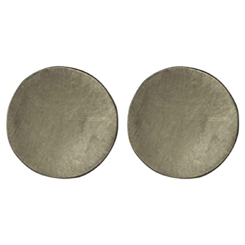 HomArt AREOhome Gia Circle Post Earring, Silver