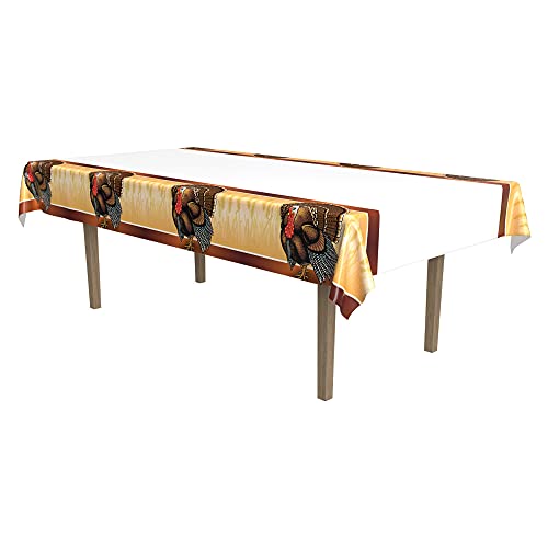 Beistle Turkey Design Holiday Tablecover