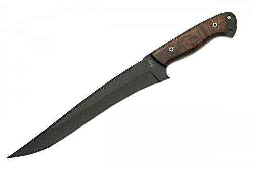 BnB Knives Best Hunting Knife ‚Äö√Ñ√¨ Hunting Knife and Sheath ‚Äö√Ñ√¨ BucknBear Knives Custom Handmade High Carbon Black Fixed Blade Fishing Filet Knife (Burlwood Handle) ‚Äö√Ñ√¨ BucknBear