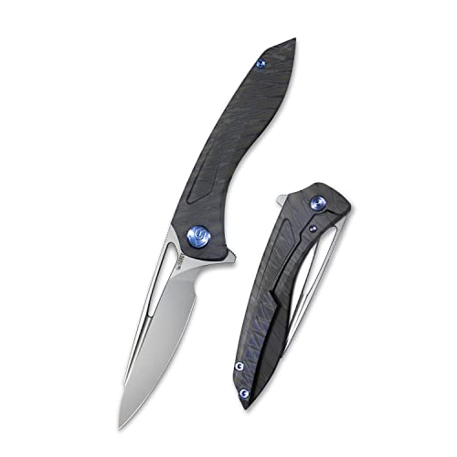 KUBEY Veloc‚àö¬© KB171I Pocket Knife, 0.14 inch Thickness S30V S.S Blade Titanium Handle with Milled Clip Good for Outdoor Hiking Hunting and Everyday Carry