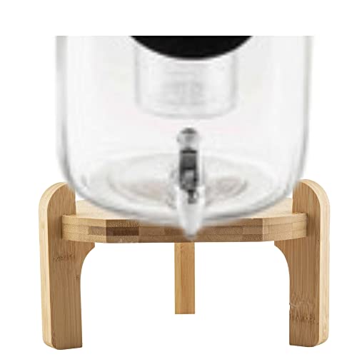 Tablecraft Stand for Glass Beverage Dispensers, Bamboo, 10"Dia. x 5.75"