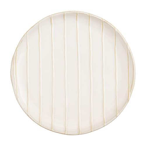 Mud Pie Lines Stoneware Salad Plate, 8 1/2"