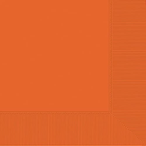 Amscan Orange Peel 2-Ply Luncheon Napkins - 6 1/2" x 6 1/2", 40 Ct