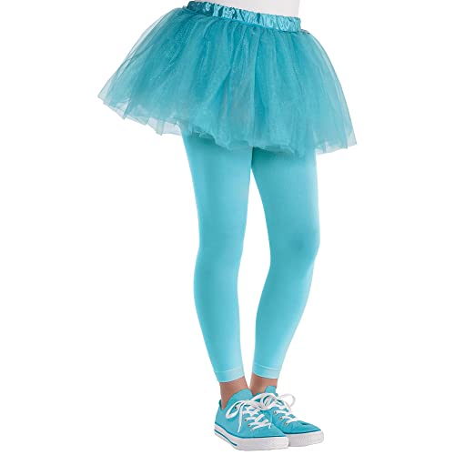 Amscan Child Turquoise Footless Tights