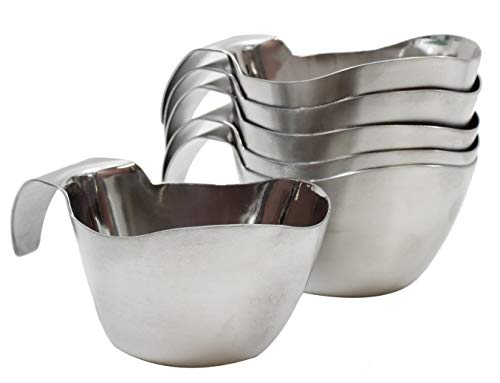 Tablecraft 12 oz Stackable Gravy Boat, Stainless Steel