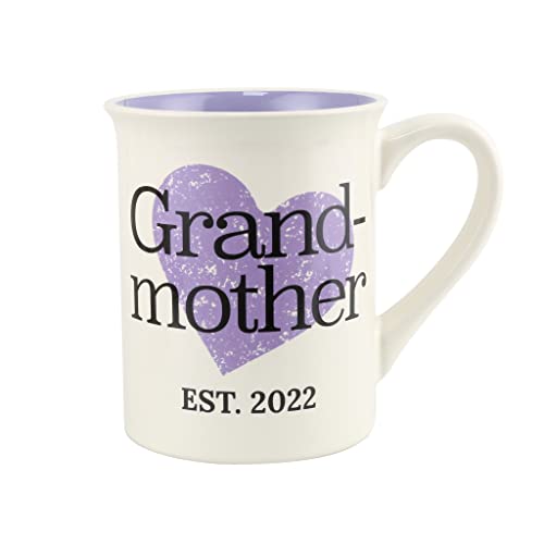 Enesco Our Name is Mud Grandmother Established 2022 Coffee Mug, 16 Ounce, Multicolor